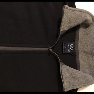 Men’s Lands’ End Black Pullover Fleece